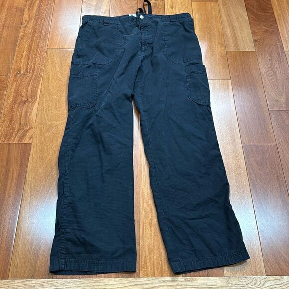 Carhartt Men’s Scrub Pants Ripstop Multi-Cargo black C54108 Size XLT - Picture 1 of 11